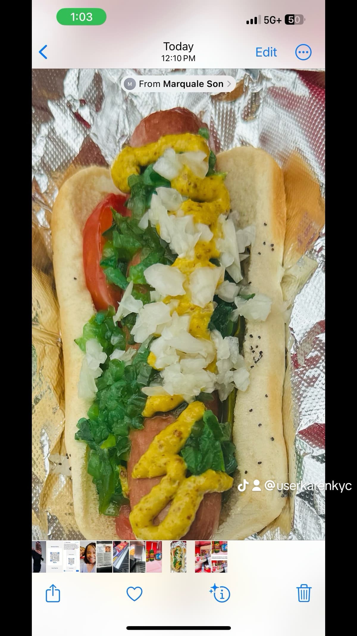 Loaded doggz with relish, mustard, and fresh toppings